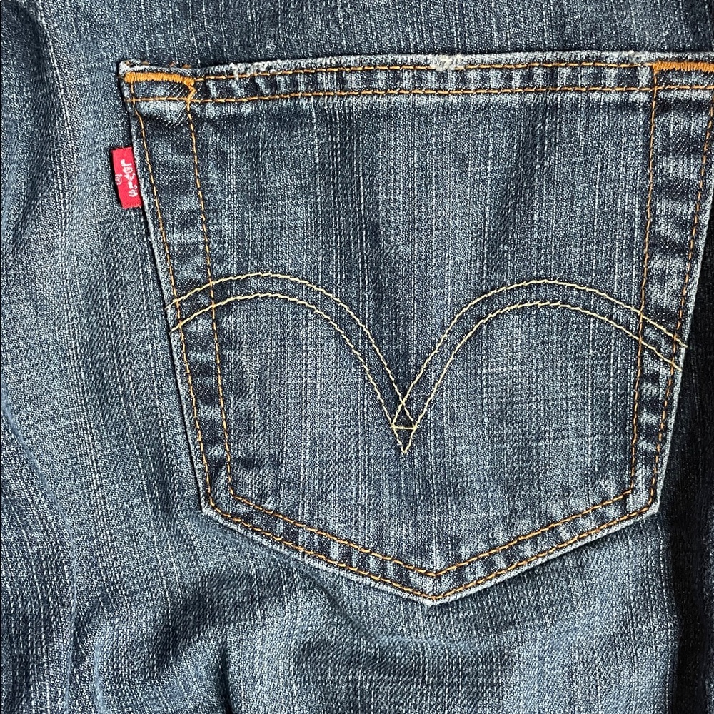 Levi's Men's 505 Regular Mid Rise Regular Fit Straight Leg Jeans - Size 34x30 - Picture 8 of 10